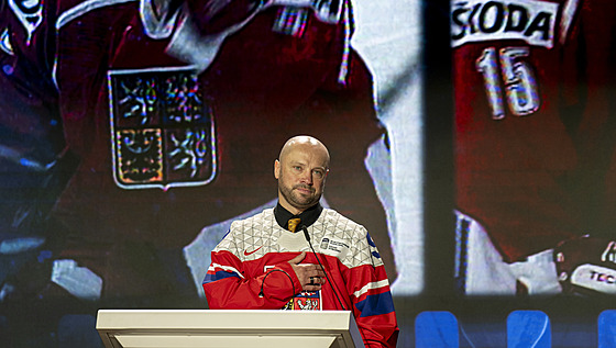 David Výborný dkuje za jmenování do Sín slávy IIHF.