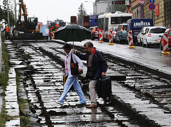 Plzeská ulice v Praze, rekonstrukce tramvajové trati (2015)
