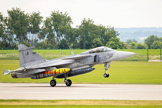 Odlet stíhaek Gripen na misi na Island (22. kvtna 2025)