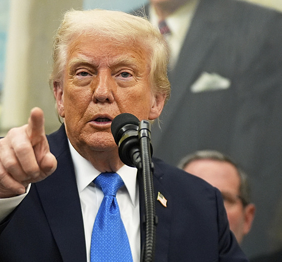 Americký prezident Donald Trump (19. kvtna 2025)
