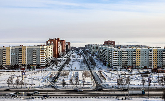 Msto Bratsk v ruské Irkutské oblasti (14. ledna 2022