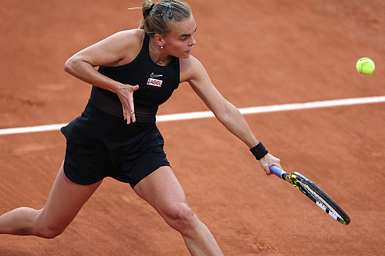 Sára Bejlek v prvním kole Roland Garros.