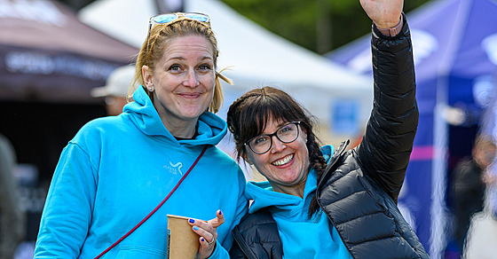 Jaroslava Mu�íková (vlevo) a Kv�ta Látalová, organizátorky b�eckého závodu...