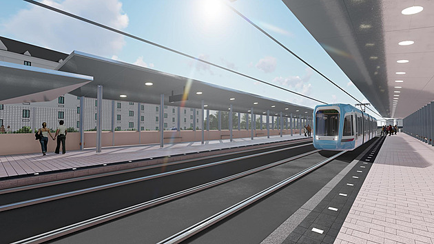 Takto by mla vypadat budoucí podoba tramvajové zastávky na ostravském námstí...
