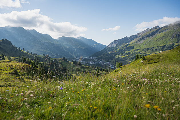Letn osven v 1.700 m  Obertauern je mstem k nadechnut