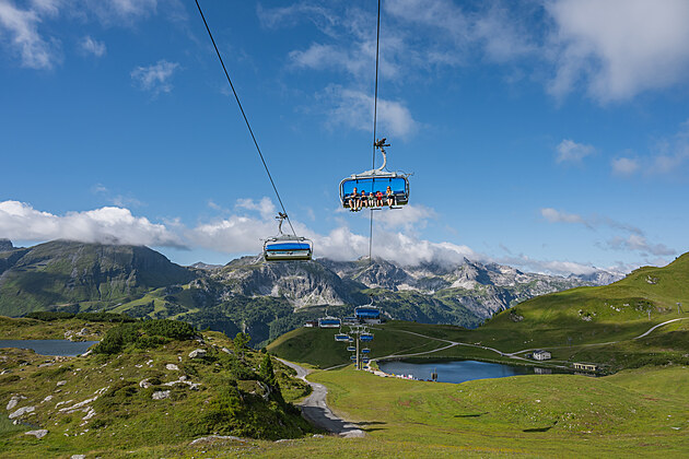 Letn osven v 1.700 m  Obertauern je mstem k nadechnut
