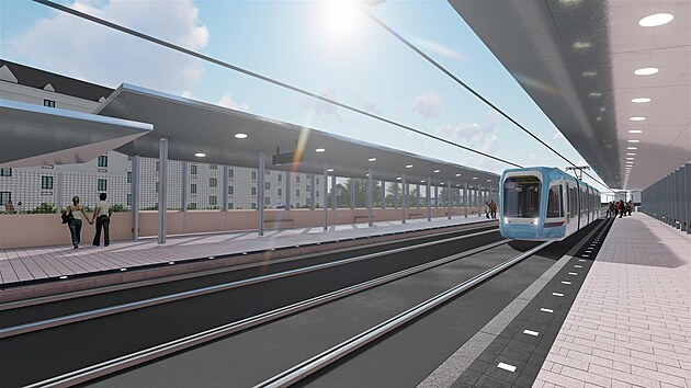 Takto by mla vypadat budoucí podoba tramvajové zastávky na ostravském námstí...