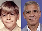 Herec George Clooney jako dít a v souasnosti