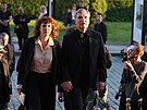 Jií Macháek a reisérka Kristina Dufková dorazili na rozluku s Jiím...
