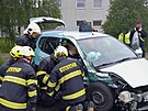 Pi nehod osobnch automobil na Beneovsku se ve tvrtek rno zranili ti...