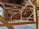 Dokonen vnitn prostor stodoly ze Zadn Lhoty.