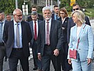 Nvtva prezidenta Petra Pavla s manelkou Evou v eskm Tn. (26. kvtna...