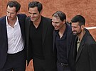 �trnáctinásobný �ampion pa�í�ského grandslamu Rafael Nadal p�i rozlu�kovém...