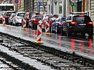Plzesk ulice v Praze, rekonstrukce tramvajov trati (2015)