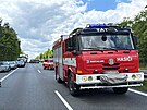 Dlnici D10 ve smru na Turnov uzavela v ptek dopoledne hromadn nehoda,...