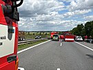 Dlnici D10 ve smru na Turnov uzavela v ptek dopoledne hromadn nehoda,...