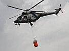 V arelu vojenskho vodnho cviit v Litomicch probhal leteck vcvik...