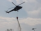 V arelu vojenskho vodnho cviit v Litomicch probhal leteck vcvik...
