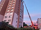 Likvidace poru v panelovm dom v Ostrav - Porub (23. kvtna 2025)