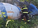 Hasii zasahovali u nehody mixu s betonem u Vtn na Krumlovsku. Museli...