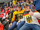 Hokejovou arnu plnili i fanouci ze zahrani.