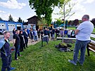 Na fotbalovm stadionu v Donn v Hrdku nad Nisou vysadili blzc zesnulho...