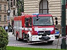 Policie a hasii e ped Rudolfinem v Praze nik plynu. (20. kvtna 2025)