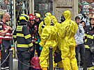 Zsah hasisk speciln jednotky v Praze na Andlu kvli neznm ltce. (20....