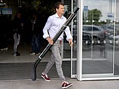 Útoník David Kämpf po píletu hokejové reprezentace z mistrovství svta.