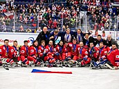 �e�tí para hokejisté s bronzovými medailemi na Sv�tovém turnaji v Ostrav�.