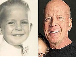 Herec Bruce Willis jako dít a dnes