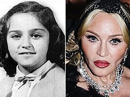 Zpvaka Madonna jako dít a dnes