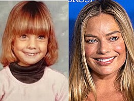Hereka Margot Robbie v dtství a v souasnosti