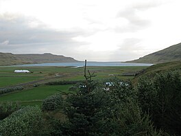 Zem�d�lská usedlost, Á, se na podrobn�j�í map� Islandu po�ád dr�í. Je...