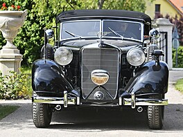 Opravený automobil �í�ského protektora Reinharda Heydricha v Památníku...