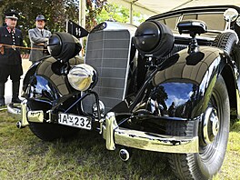 Opravený automobil �í�ského protektora Reinharda Heydricha v Památníku...