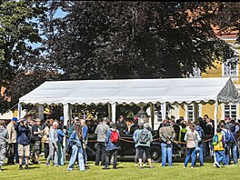 Opravený automobil �í�ského protektora Reinharda Heydricha v Památníku...