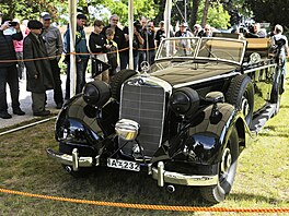 Opravený automobil �í�ského protektora Reinharda Heydricha v Památníku...