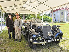 Opravený automobil �í�ského protektora Reinharda Heydricha v Památníku...