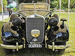 Opravený automobil �í�ského protektora Reinharda Heydricha v Památníku...