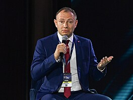 eský europoslanec Ondej Knotek na konferenci CPAC v Budapeti (29. kvtna...