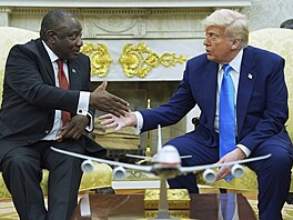 Americký prezident Donald Trump ve stedu v Bílém dom pivítal hlavu...