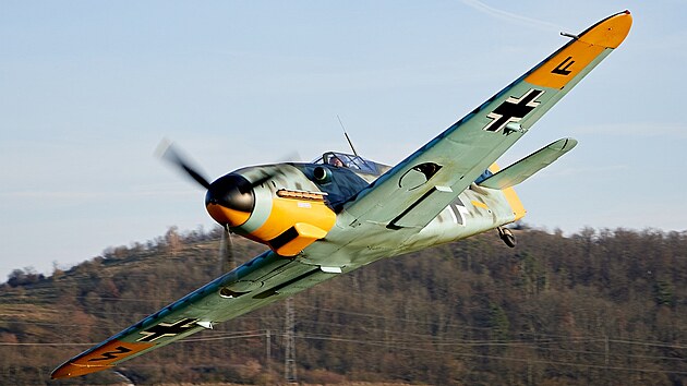 Replika Bf 109 v letu