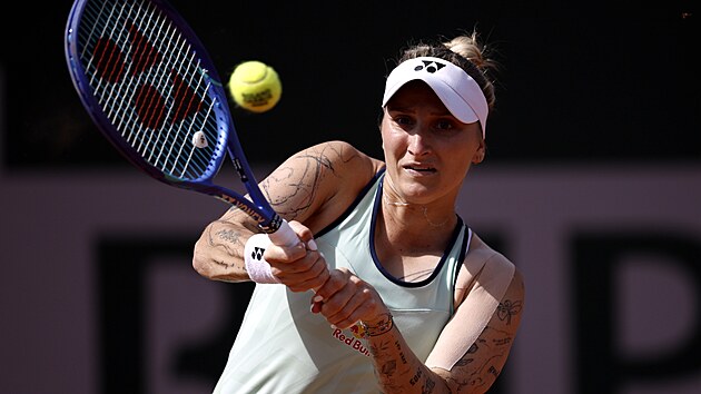 Markta Vondrouov ve druhm kole Roland Garros