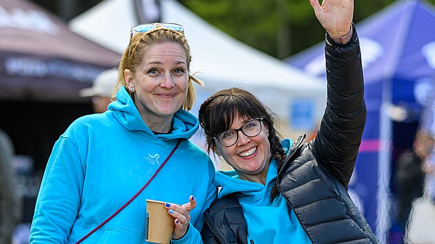 Jaroslava Mu�íková (vlevo) a Kv�ta Látalová, organizátorky b�eckého závodu...