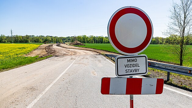 Stavba vchodnho obchvatu astolovic na Rychnovsku.