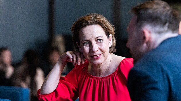 Barbara Lukeov na premie serilu Moloch (26. kvtna 2025)