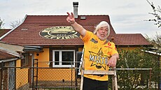 Jindich ibera, skalní fanouek hokejového Litvínova.
