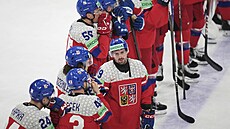 Zklamaní etí hokejisté po tvrtfinále se védskem.
