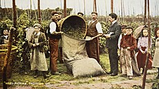 Sbírka pohlednic s venkovskými scénami z celého Spojeného království, která je...